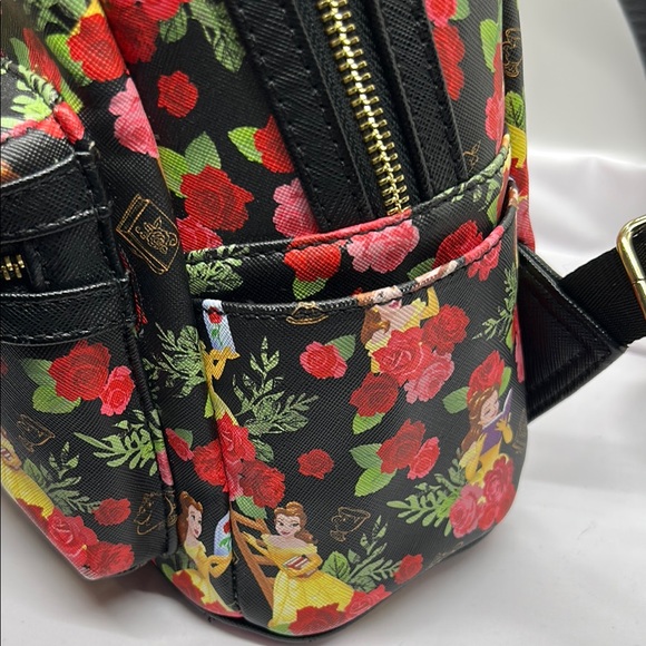 Loungefly Disney’s Belle Women's Floral Backpack - Picture 6 of 10